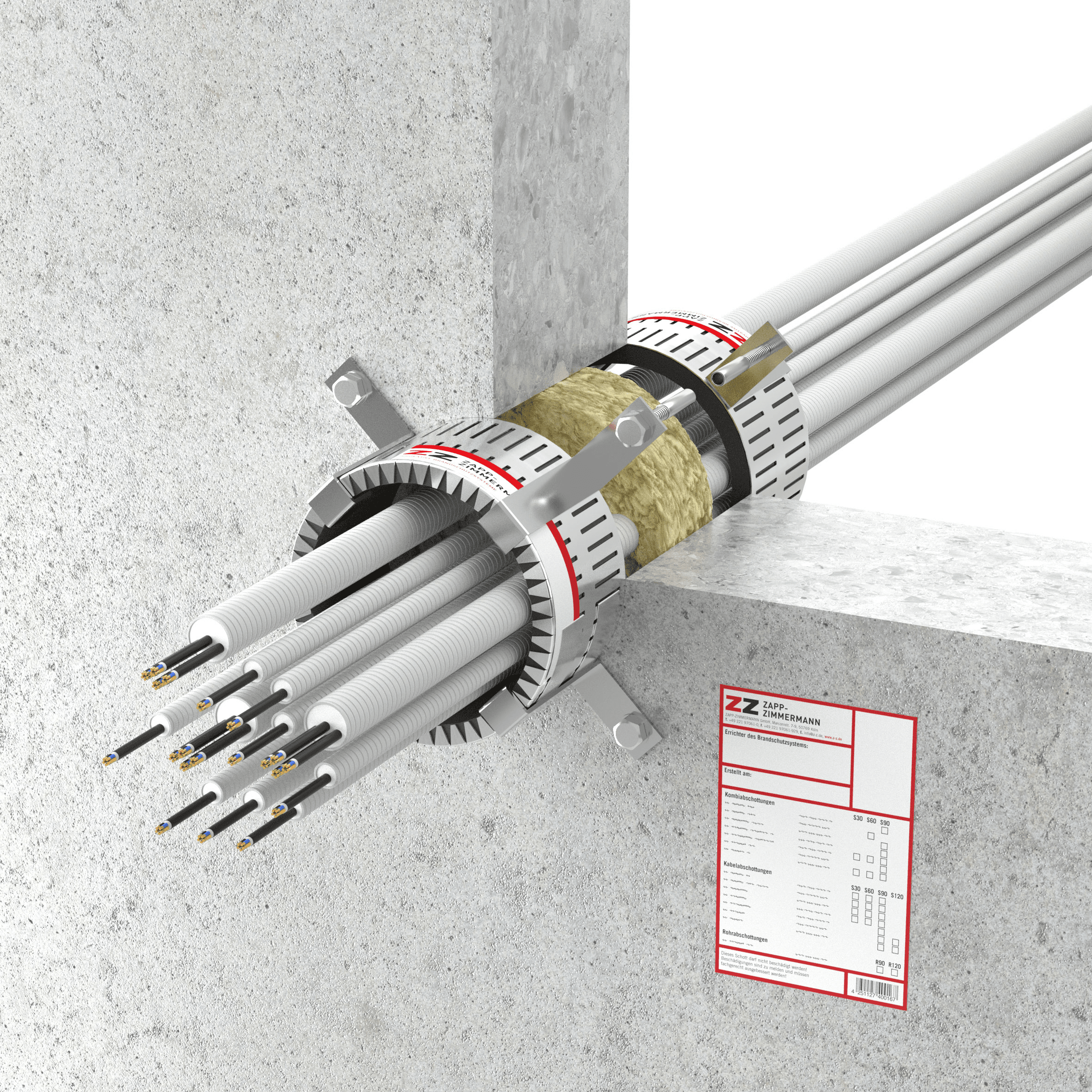 Kabelabschottung in Aachen – Durchführungen in Wand/Decke
