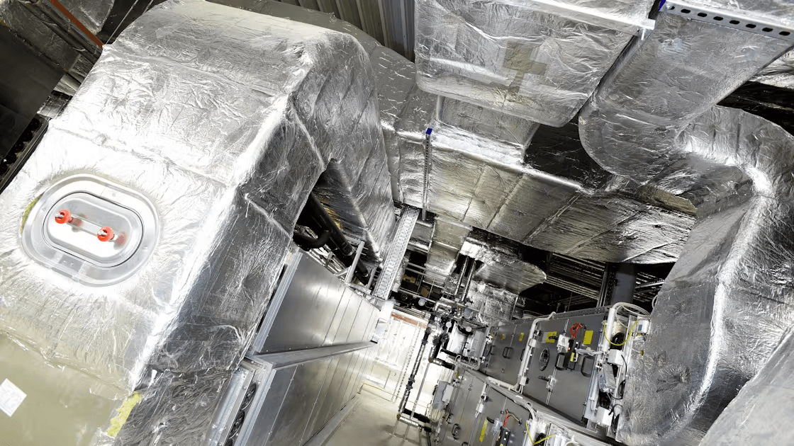 Cold insulation in shaft/ceiling area (Aachen)